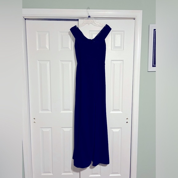 Essy Collection Vivian Diamond Midnight Blue Gown - Picture 1 of 7